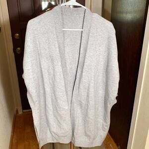 Women's Short Sleeve Gray Cardigan Size S